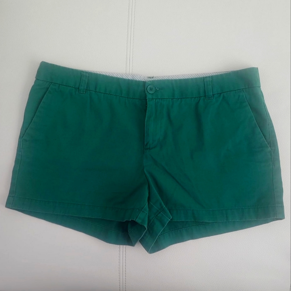 Merona Women's Shorts Green Solid Pattern Size 14
